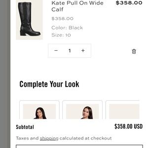 Black Pull On Wide Calf Boots